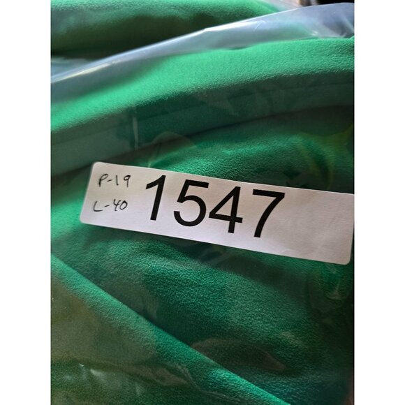 Calvin Klein Green Blouse Puff Sleeves Kelly green work office academia - Picture 6 of 6